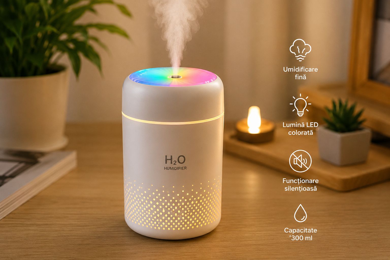 Umidificator LED Galaxy-Relaxare si Atmosfera premium