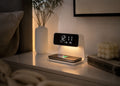 Lampa Smart 3-în-1 cu Încărcare Wireless și Ceas LED