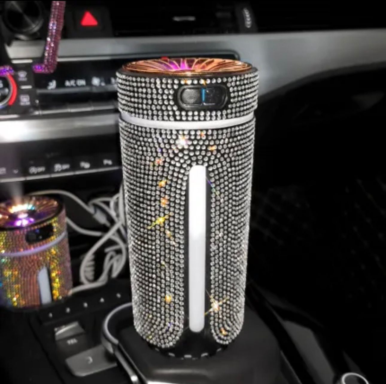 Umidificator Auto Diamond RGB – Aromaterapie Premium cu LED Ambient
