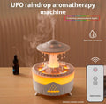 Lampa OZN cu Efect de Ploaie & Aromaterapie – Difuzor LED Relaxant pentru Acasă