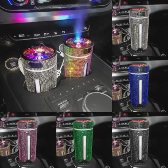 Umidificator Auto Diamond RGB – Aromaterapie Premium cu LED Ambient