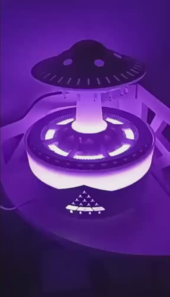 Lampa OZN cu Efect de Ploaie & Aromaterapie – Difuzor LED Relaxant pentru Acasă